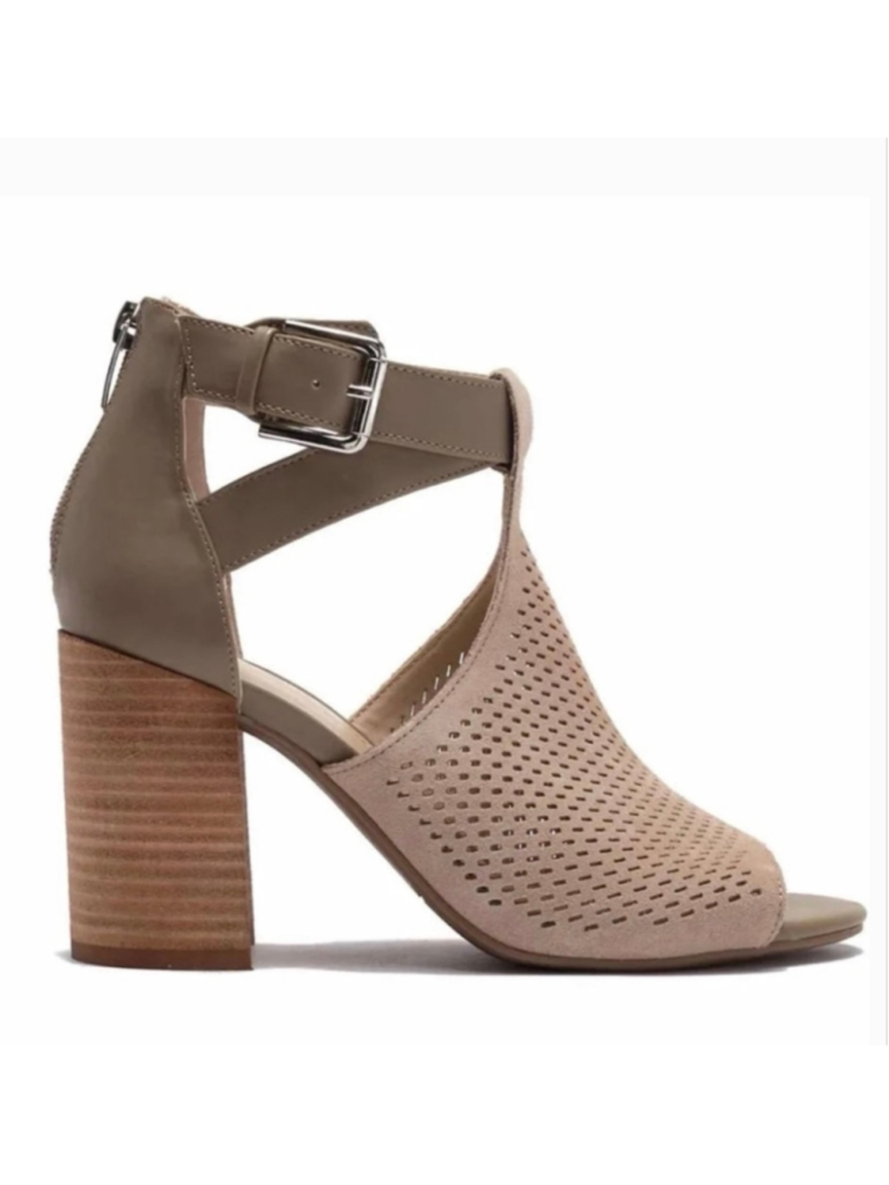Marc Fisher Gabie stacked heeled sandals 7.5